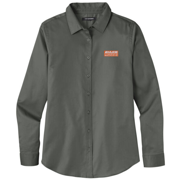 Emuge Franken - Ladies Long Sleeve SuperPro ™ React ™ Twill Shirt Thumbnail